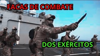 4 Facas de COMBATE DOS EXÉRCITOS.