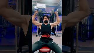 Dumbbell press shoulder exercise. @YouTubeIndia #shorts #youtubepartner  #fitness