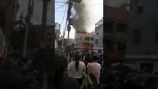 incendio! frente a Plaza Hogar Angamos - Surquillo