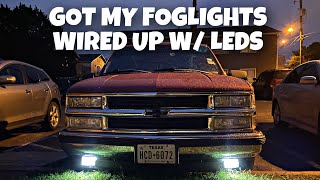 FINALLY GOT MY FOG LIGHTS WIRED UP ! #obschevy