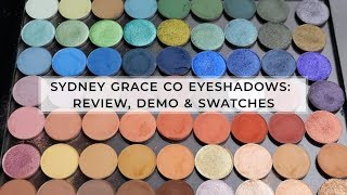 63 Shades of Sydney Grace Co Eyeshadows - Review, Demo & Swatches