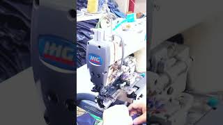 Lock Stitch Bottom Hemming Machine For Jeans In Factory Using #Shorts