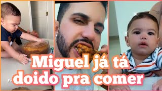 🍗COMIDA EMILY GARCIA MOSTRA MIGUEL DOIDA PRA COMER O ALMOÇO DE BABAL 😋EMILY GARCIA 🥰