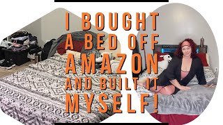 I bought a bed off of Amazon and built it myself! 💪🏻💕