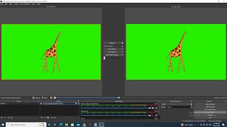 giraffe animal green screen animation