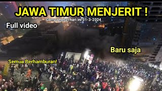 Jawa Timur Mencekam! bumi terus melahap , gempa bumi Jatim hari ini