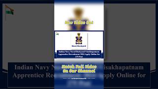 Indian Navy Naval Dockyard Visakhapatnam Apprentice Recruitment 2024 Apply Online #jobs #indiannavy