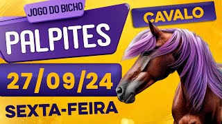 PALPITE DO DIA 27/09/2024 - JOGO DO BICHO 🍀 TODAS AS LOTERIAS 🍀