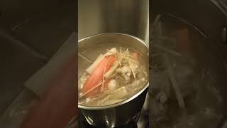 Sugar cane and water chestnuts carrots porkbones Soup