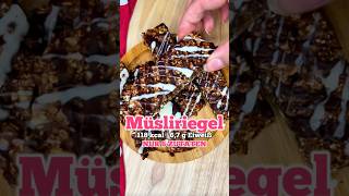 Müsli-Riegel | 118kcal & 6,7g EW  #müsliriegel #proteinriegel #selbstgemachteriegel #banane #amba3