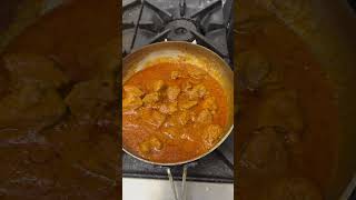 Lamb masala and butter chicken