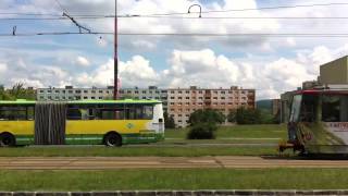 Karosa B741 vs. Tatra ČKD T6A5(2x)    Bratislava (Karosa won)