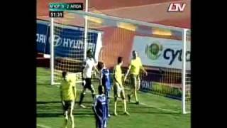 apop kyniras pegeia vs APOLLON 1-3  21/3/2010 Highlights