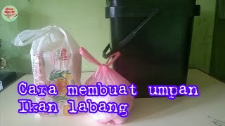 Cara membuat umpan ikan labang