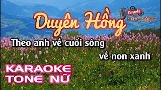 Karaoke Duyên Hồng | Tone Nữ | Karaoke Nhạc Sống Sóc Trăng