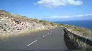 Driving on La Gomera in Las Canarias