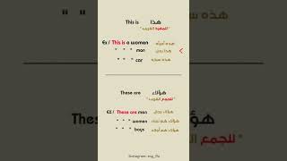 اسماء الاشارة بالانجليزية ||This  and  These