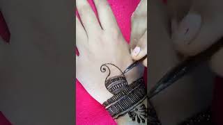 Simple mehndi design ||very beautiful mehandi design for hand ||easy mehndi design #shorts #ytshorts