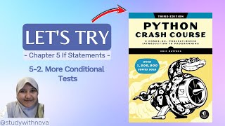 #5 Let's Code Python Crash Course | studywithnova