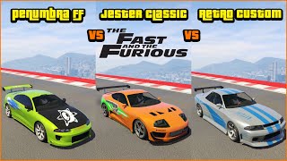 Maibatsu Penumbra FF Vs Jester Classic Vs Retro Custom - Fast & Furious - Speed Test - GTA 5 Online