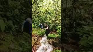 Hiking Extreme!! #shorts #waterfall #nature #airterjun #curug