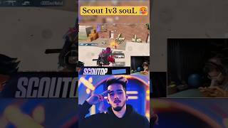 Scout 1v3 souL 🔥👿l                  #scout                                #ytshorts #bgmi