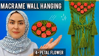 ✨#EP13 Master Macrame Flowers & Wall Hanging: Step-by-Step 💎 Pattern Tutorial (2024 Trendy Design)