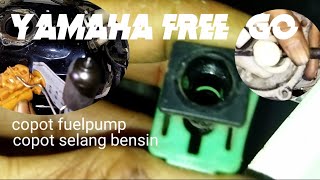 Melepas Fuelpump dan konektor selang bensin Yamaha Freego