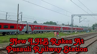 Chamchamati Hui New LHB Rakes At Pusauli Railway Station