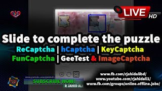 Slide to complete the puzzle | Solve GeeTest/FunCaptcha/hCaptcha easily | Demo | Make Money at Home