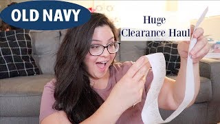 Huge Old Navy Clearance Haul! || 40% off Clearance!