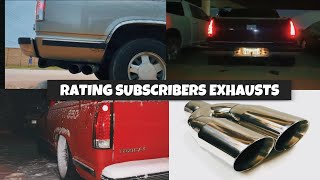 BEST SOUNDING EXHAUST RATINGS CHALLENGE! #obschevy #ratingmysubscars