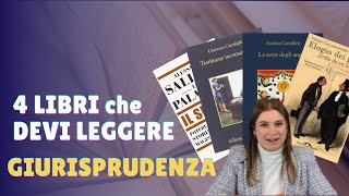 4 LIBRI che uno STUDENTE DI GIURISPRUDENZA deve assolutamente leggere!!