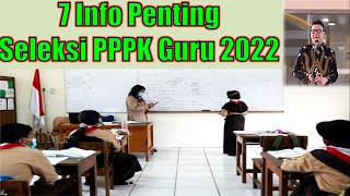 7 Info Penting Seleksi PPPK Guru 2022