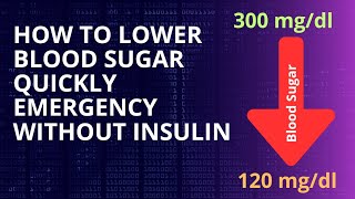 How to lower blood sugar quickly emergency without insulin #howto #lowsugar #highsugarlevel #insulin