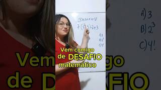 DESAFIO MATEMÁTICO