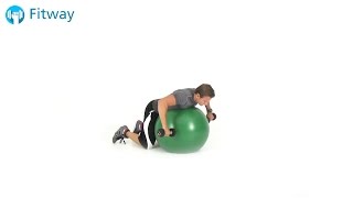 How To Do: Stability Ball Dumbbell Scarecrow | Shoulder Workout Exercise