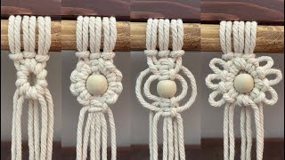 Tutorial of 4 macrame circle pattern models