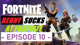 Benny Sucks At Fortnite - Episode 10 (UFO Moments, Shark Attack, Noob Teammates, Glitches & Fails)