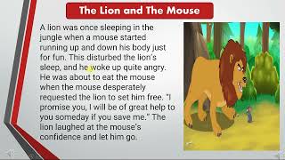 The Lion and The Mouse Story for TOEFL  Listening Practice.