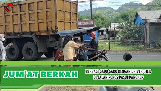 JUMAT BERKAH BERBAGI GADO GADO DENGAN DRIVER OJEK DI JALAN POROS PASUI KECAMATAN BUNGORO PANGKEP