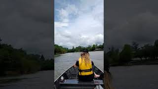 Ponte sobre o Rio Iguaçu São Mateus do Sul - PR #rio #barco #passeio