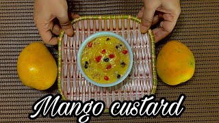 மாம்பழம் ரெஸிப்பீஸ் | Mango Custard | How to make Mango fruit custard