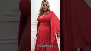 Elegância e Conforto: Vestido Plus Size Crepe Chiffon com Saia Dupla