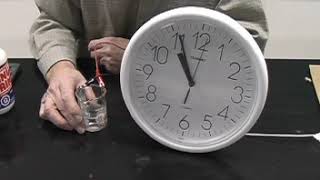 Clock Powered by Electrochemical Cell