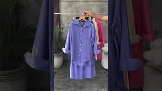 Womens Shirt Trouser Set, New Year Trends, Trendy Dress #shortvideo