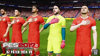 PES 2017 RZ PATCH 2024 V.9 GAMEPLAY 2024  - KING INDO VS SPANYOL - PES 2017 PC GAMEPLAY