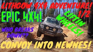 LITHGOW 4X4 ADVENTURE! Who Breaks Down?! Wheel Lifts & Crazy Tracks! Newnes & The Lost City! 1/2