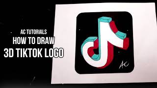 3D Tiktok Logo?? How to Draw 3D Tik Tok Logo: Requested Video