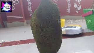 Jackfruit cutting skills